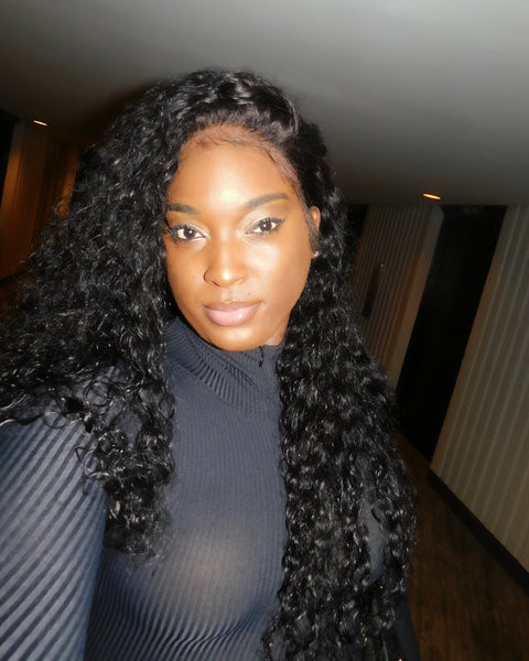 24” Custom Deep Wave Full Lace Wig