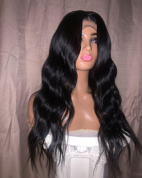 Middle Part Custom 5x5 Closure Wig