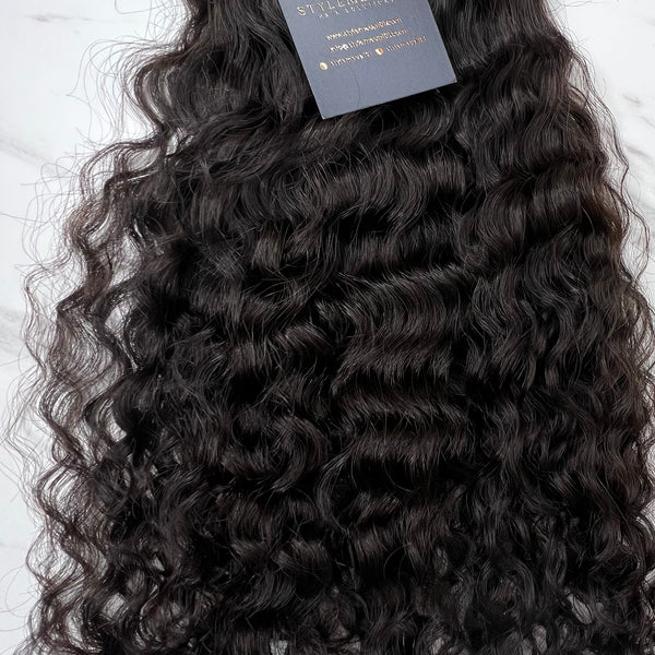 Luxe Natural Curly Wefts