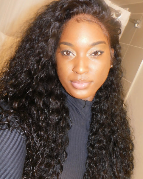 24” Custom Deep Wave Full Lace Wig