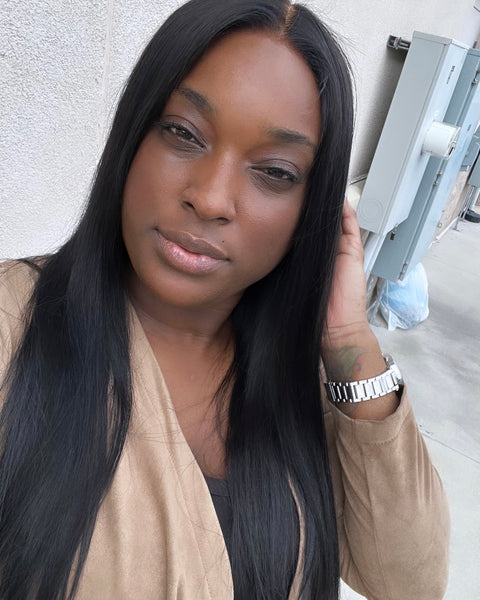 Straight Middle Part 5x5 HD Closure Wig