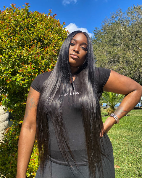 30” Middle Part Custom Frontal Wig