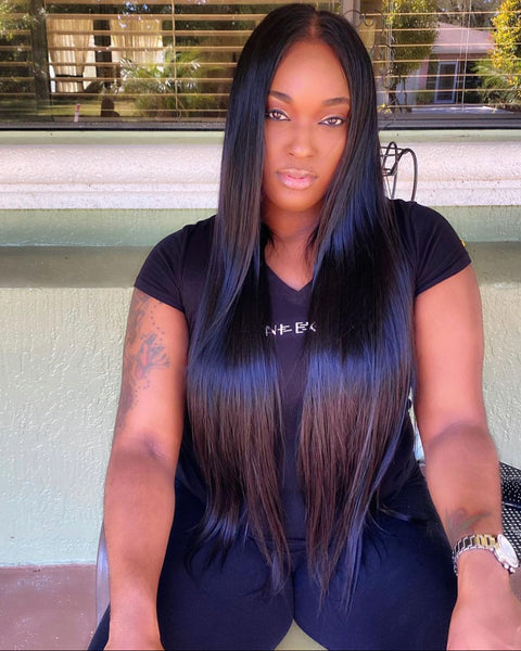 30” Middle Part Custom Frontal Wig