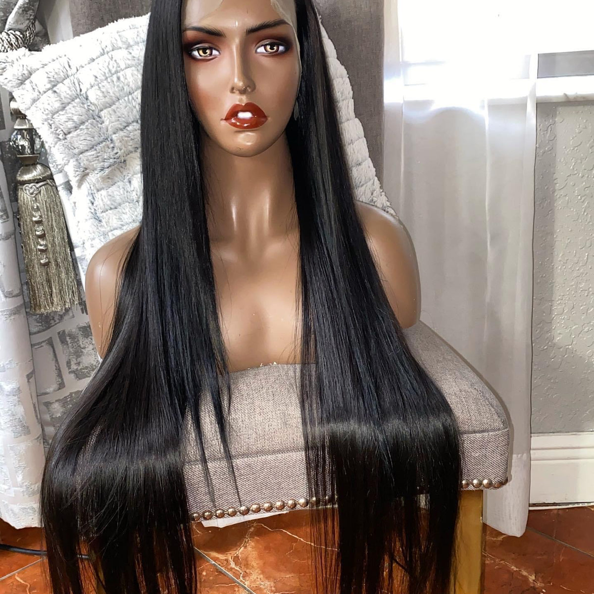 30” Custom Frontal Wig (Side Part)