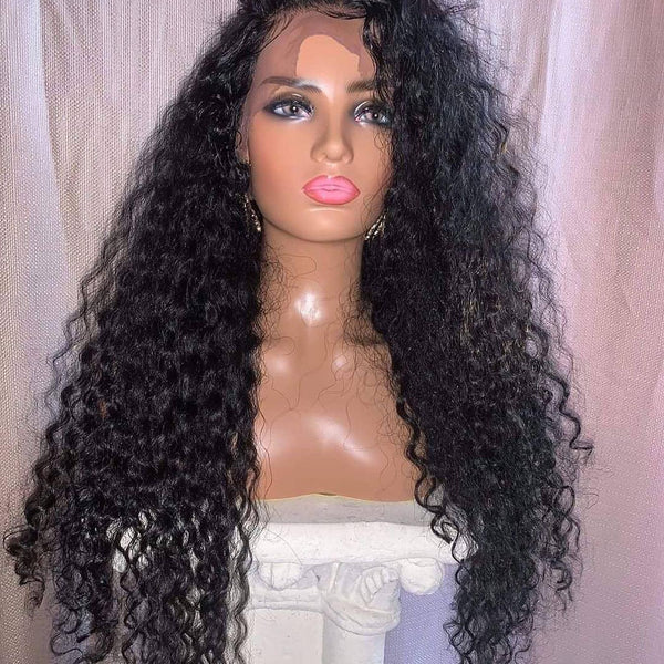 24” Free Part Deep Wave Full Lace Wig (200% Density)